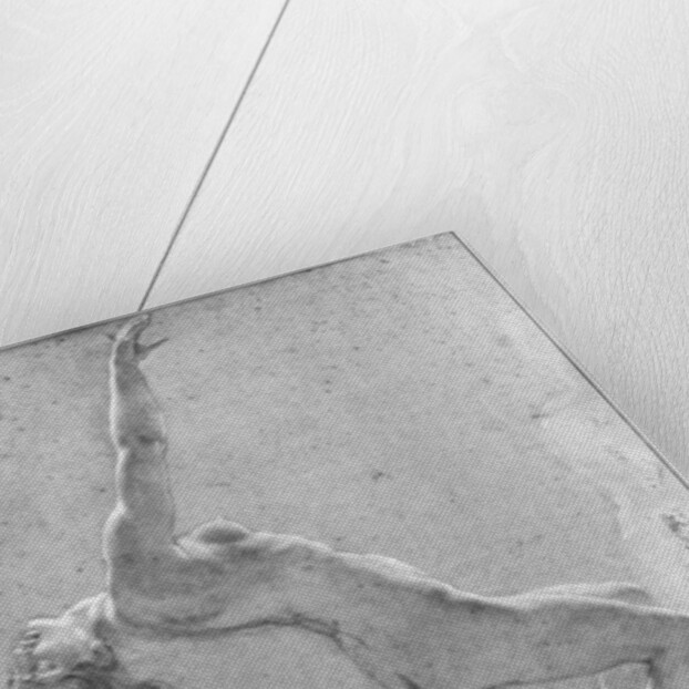 Flood scene, study of female nude by Anne Louis Girodet de Roucy-Trioson