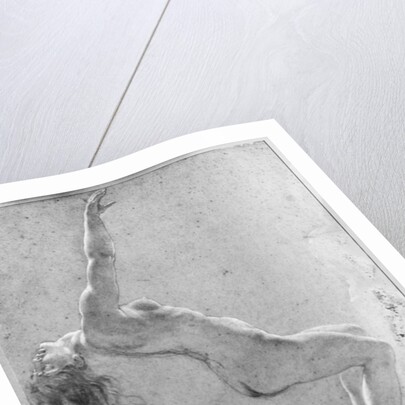 Flood scene, study of female nude by Anne Louis Girodet de Roucy-Trioson