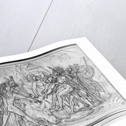 Seven chiefs taking an oath in front of Thebes by Anne Louis Girodet de Roucy-Trioson