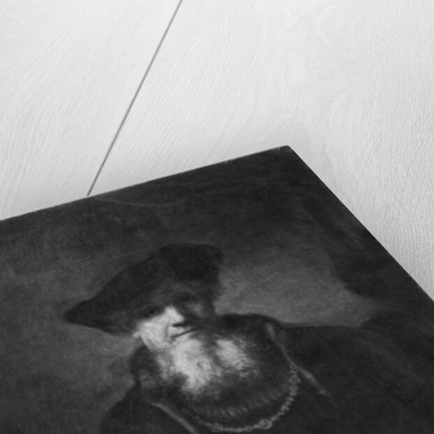 Portrait of a rabbi by Rembrandt Harmensz. van Rijn