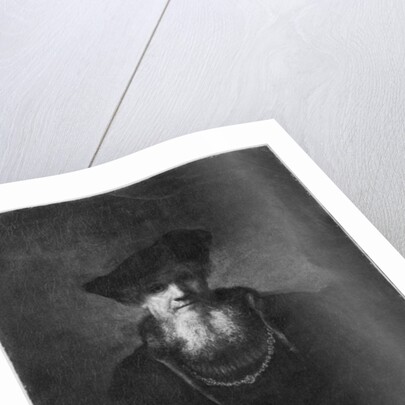Portrait of a rabbi by Rembrandt Harmensz. van Rijn
