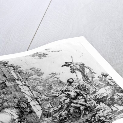 Cows and goats drinking at a pond by Nicolaes Pietersz. Berchem