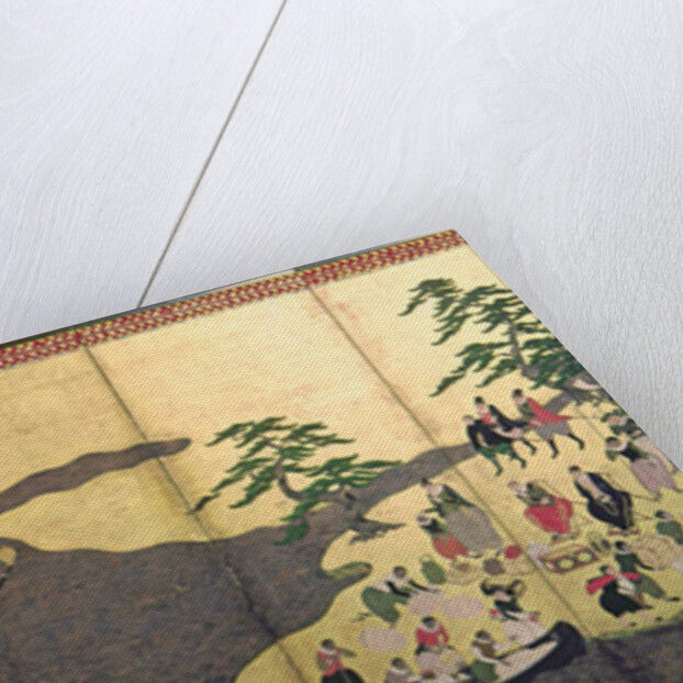 Arrival of the Portuguese in Japan in 1640, 17th century by Japanese School