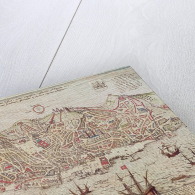 Panorama of Lisbon, 1572 by Portuguese School