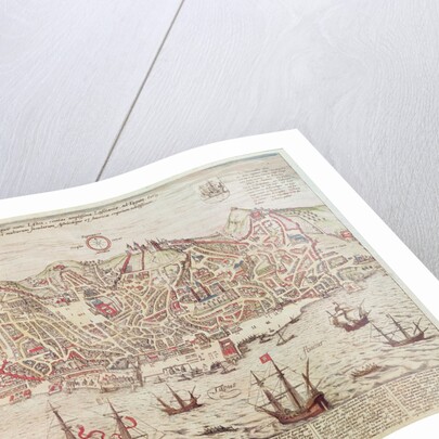 Panorama of Lisbon, 1572 by Portuguese School