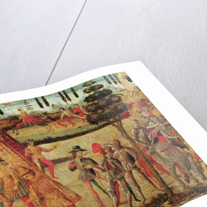 The first meeting of Darius and Alexander the Great by Italian School