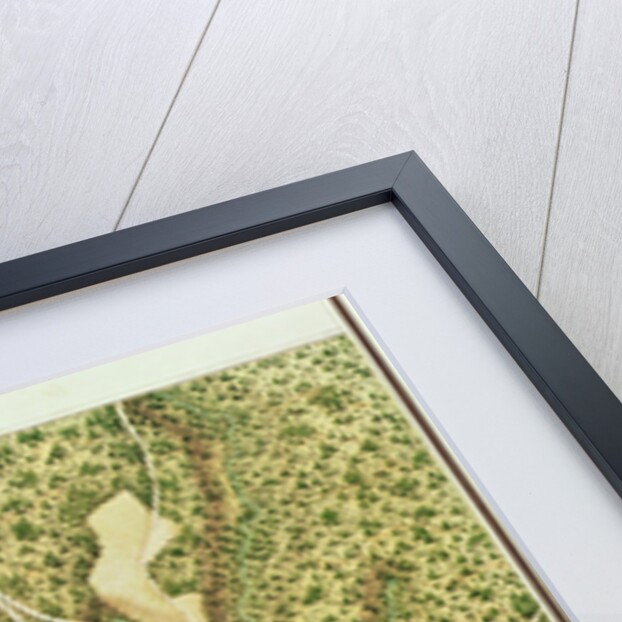 Map of the area of Bourges by French School