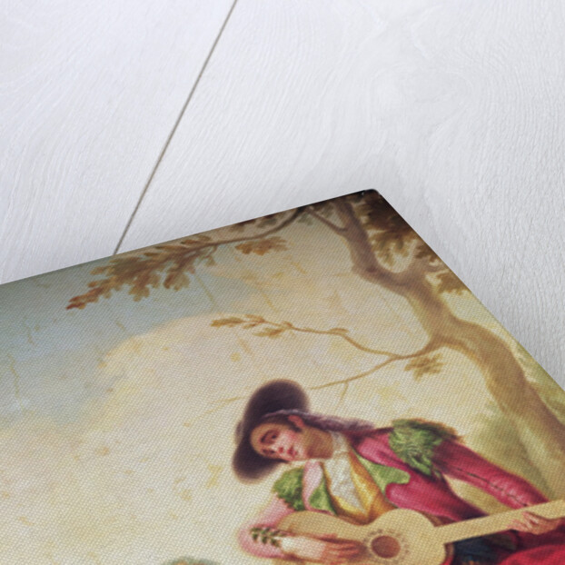 The Elegant Man Playing Guitar by Ramon Bayeu y Subias