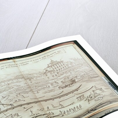 The Military Port of Toulon and the Construction Site by French School