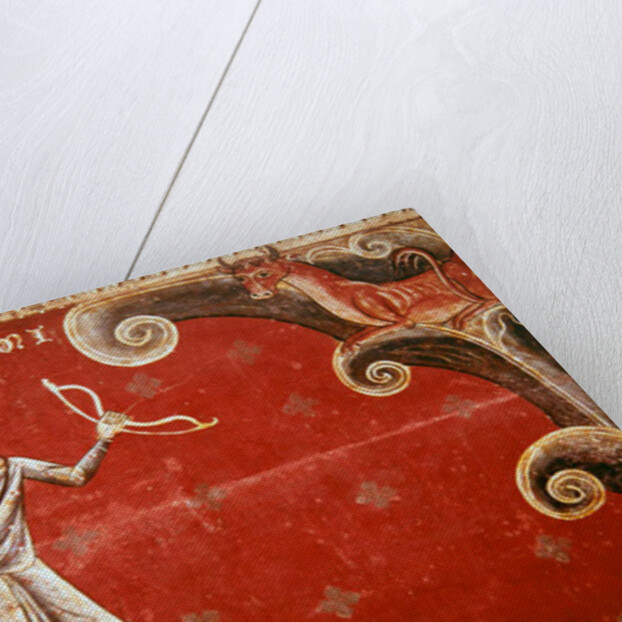 The arrow shot to kill a bull that had escaped from the herd on Mount Gargano returns to smite the shooter on the order of Saint Michael by Master of Llussà