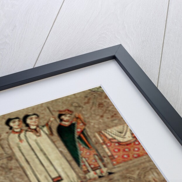 Altar frontal from the Church of Saint Martin, Chia, Spain, depicting Saint Martin of Tours and four scenes from his life, 1150-1200 by Ribagorça Workshop Johannes Pintor