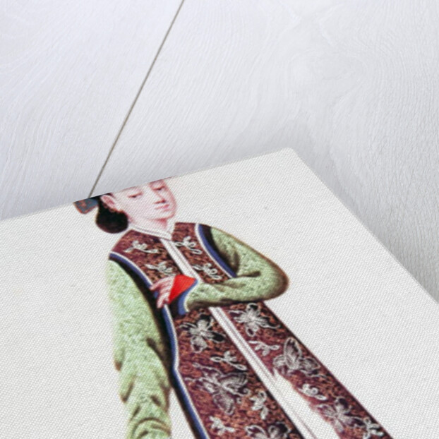 Japanese empress in imperial costume by Japanese School