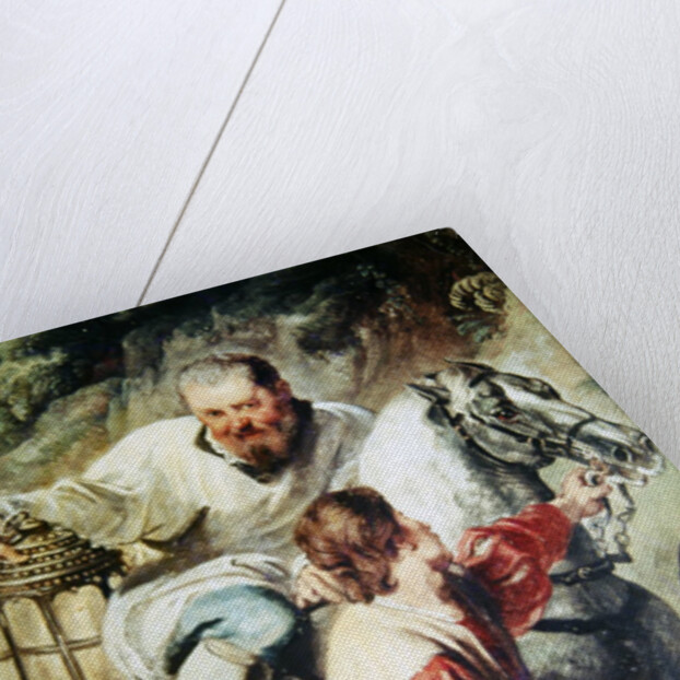 The sacristan accompanying the priest taking the eucharist to a dying man, before 1630 by Peter Paul Rubens