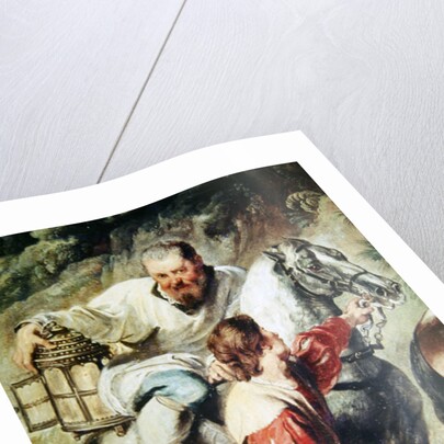 The sacristan accompanying the priest taking the eucharist to a dying man, before 1630 by Peter Paul Rubens