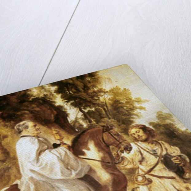 Priest carrying the eucharist to a dying person, before 1630 by Peter Paul Rubens