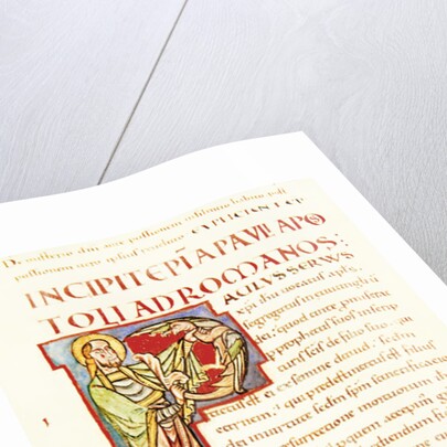 Title page of Saint Paul's Letter to the Romans by French School