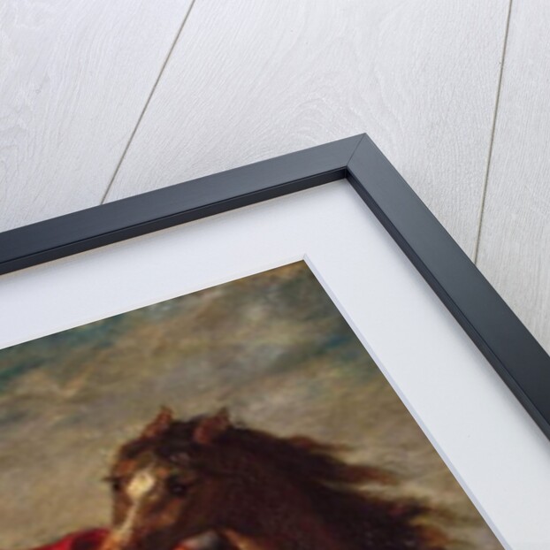 Arab saddling his horse, 1855 by Ferdinand Victor Eugene Delacroix