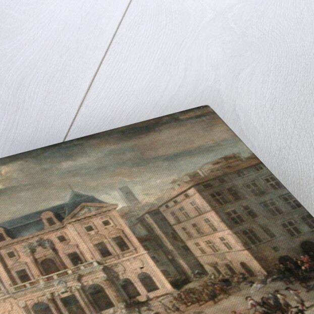 View of the Town Hall, Marseilles during the Plague of 1720 by Michel Serre