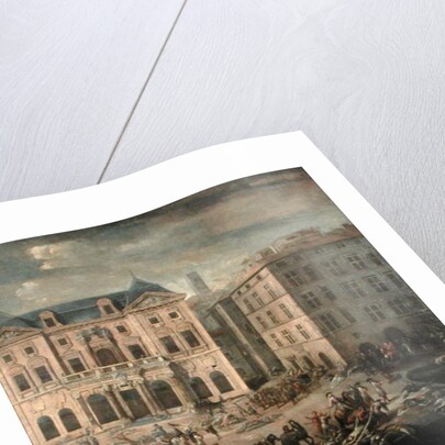 View of the Town Hall, Marseilles during the Plague of 1720 by Michel Serre