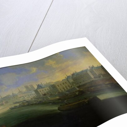 The River Seine, View of the Pont Neuf, The Louvre and the College Mazarin, c.1665 by French School