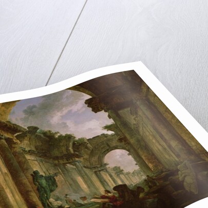 Imaginary View of the Grand Gallery of the Louvre in Ruins, 1796 by Hubert Robert