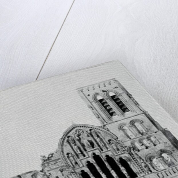 The Facade of La Madeleine de Vezelay by Eugene Emmanuel Viollet-le-Duc