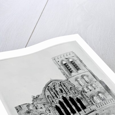 The Facade of La Madeleine de Vezelay by Eugene Emmanuel Viollet-le-Duc