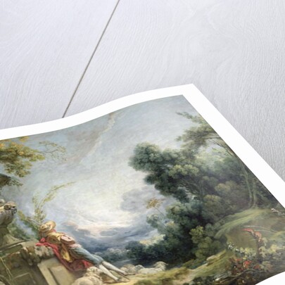 Pastoral Scene, or Young Shepherd in a Landscape by Francois Boucher