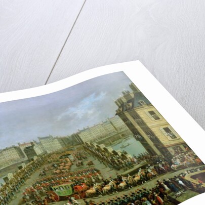 The Imperial Procession Returning to Notre Dame for the Sacred Ceremony of 2nd December 1804, Crossing the Pont-Neuf by Jacques Bertaux