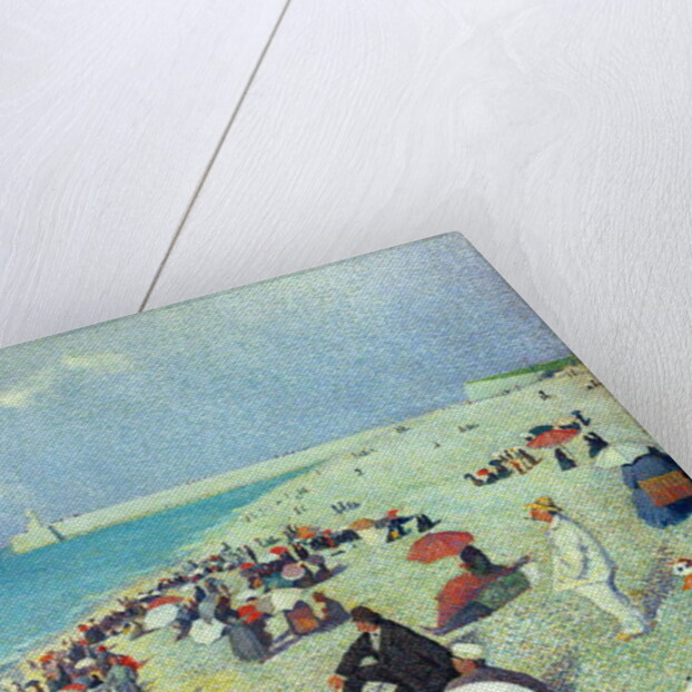 On The Beach, 19th century by Leon Pourtau