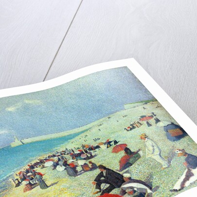 On The Beach, 19th century by Leon Pourtau