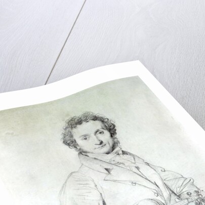 Portrait of Niccolo Paganini 1819 by Jean Auguste Dominique Ingres