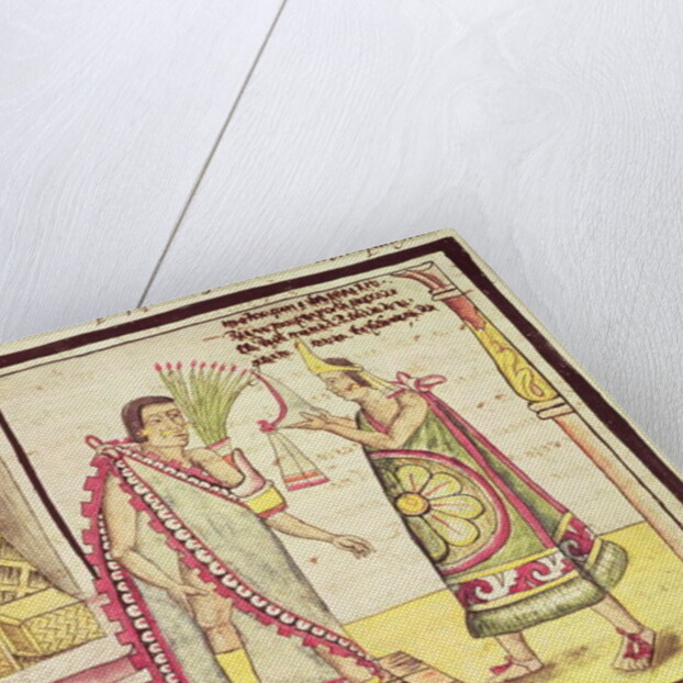 Fol.152v The Crowning of Montezuma II the Last Mexican Emperor in 1502, 1579 by Diego Duran