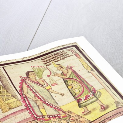 Fol.152v The Crowning of Montezuma II the Last Mexican Emperor in 1502, 1579 by Diego Duran