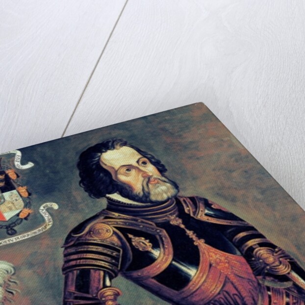Hernando Cortes by Master of Saldana
