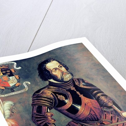 Hernando Cortes by Master of Saldana