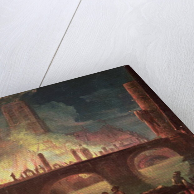 A Fire at the Hotel-Dieu in 1772 by Jean Baptiste Genillion