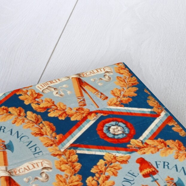 Wallpaper with French Revolutionary Symbols, 30th June 1793 by French School