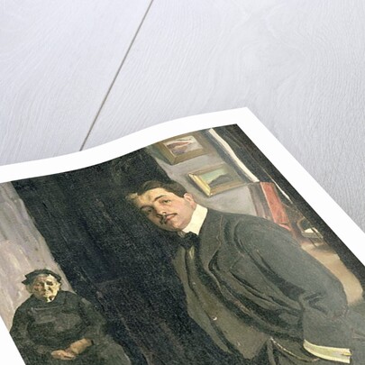 Portrait of Sergei Pavlovich Diaghilev with his Nurse, 1906 by Leon Bakst