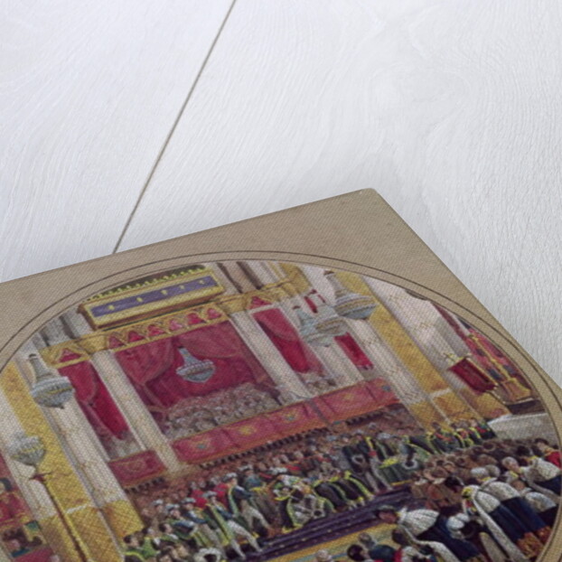 King Charles X receiving the Knights of the Saint Esprit at Reims Cathedral on the 30th May, 1825 by Jean-Charles Develly