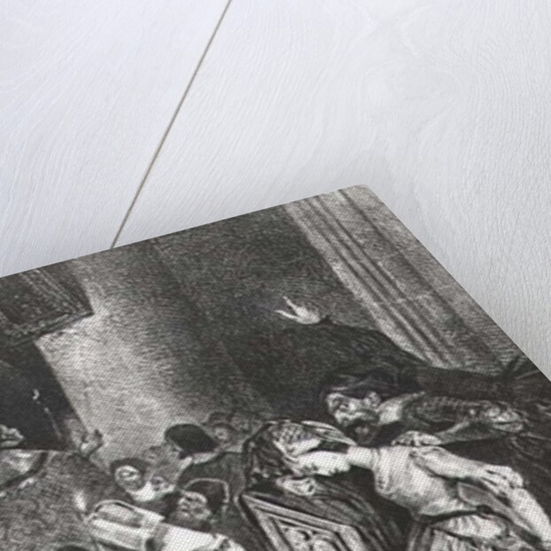 Marguerite in the Church with the Evil Spirits: illustration from 'Faust' by Goethe, 1828 by Ferdinand Victor Eugene Delacroix