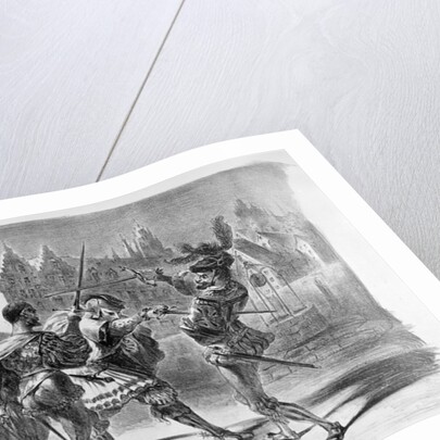 Duel between Faust and Valentine, from Goethe's Faust, after 1828, by Ferdinand Victor Eugene Delacroix