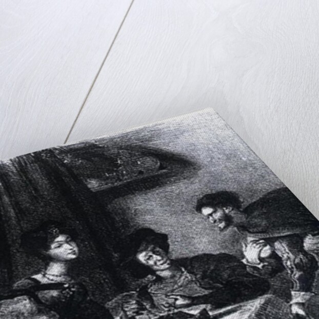 Mephistopheles, Martha and Marguerite by Ferdinand Victor Eugene Delacroix