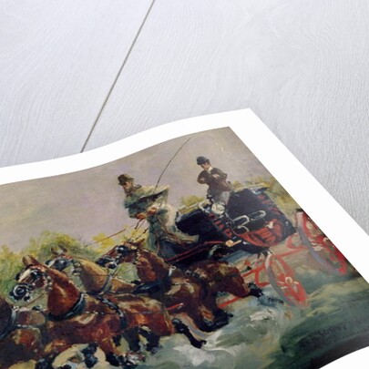 Alphonse de Toulouse-Lautrec-Monfa Driving his Mail-Coach in Nice, 1881 by Henri de Toulouse-Lautrec