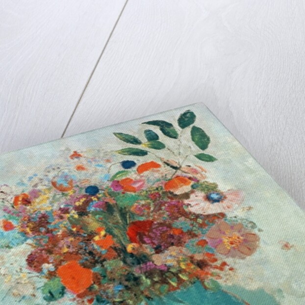 Flowers in a Turquoise Vase, c.1912 by Odilon Redon