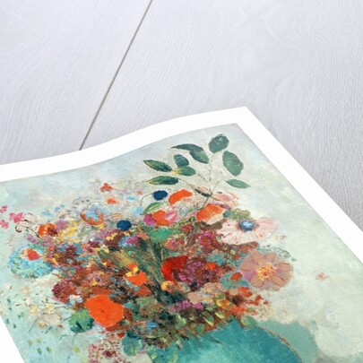 Flowers in a Turquoise Vase, c.1912 by Odilon Redon