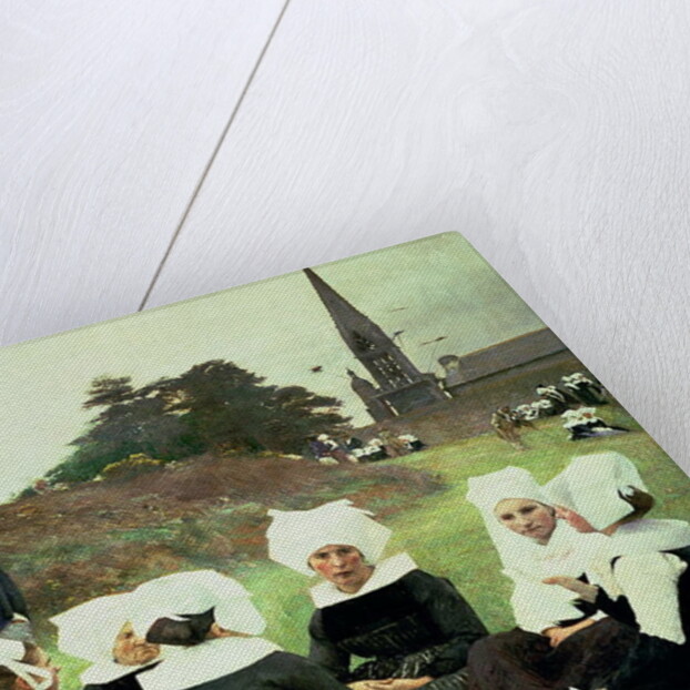 Breton Women Sitting at a Pardon by Pascal Adolphe Jean Dagnan-Bouveret