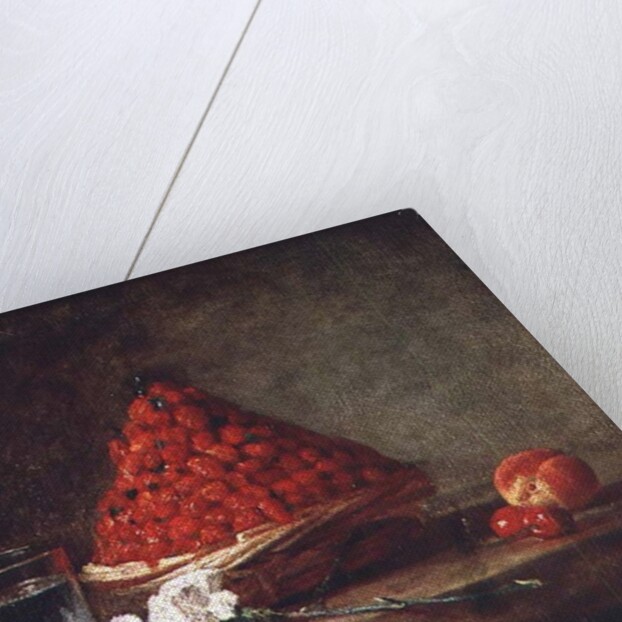 Basket with Wild Strawberries, c.1761 by Jean-Baptiste Simeon Chardin