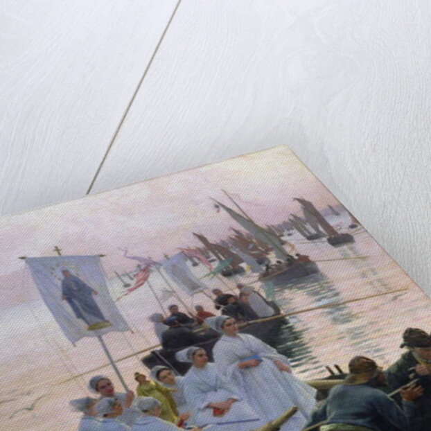 The Arrival of the Procession of St. Anne from Fouesnant to Concarneau, 1887 by Alfred Guillou