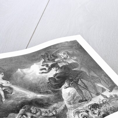 Faust and Mephistopheles at the Witches' Sabbath by Ferdinand Victor Eugene Delacroix